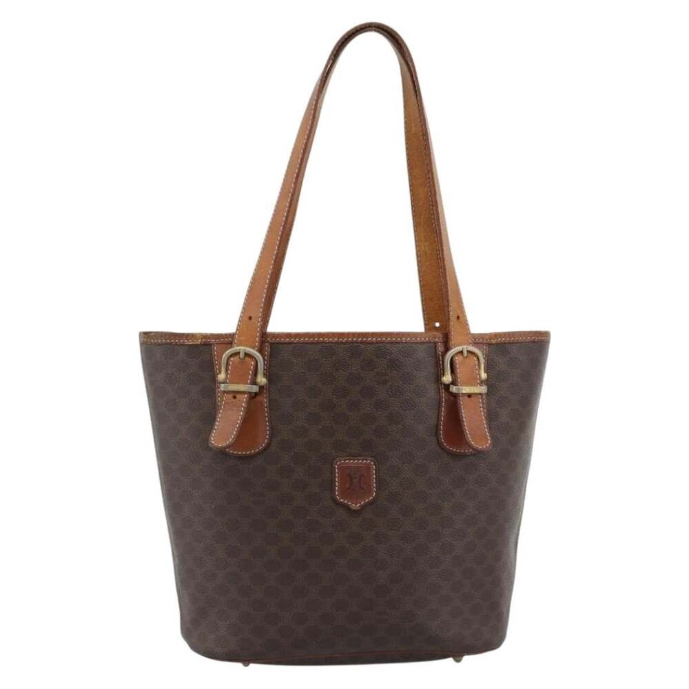 Celine Macadam Tote Brown